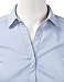 DOUBLJU Classic Dress Shirts 3/4 Sleeve Slim Fit Button Down Y Shirts Basic Casual Work Blouse Tops for Womens with Plus Size