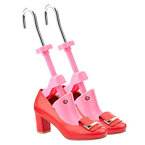 Minerva Shoe Stretcher for Women High Heel Shoes, Tough Plastic Shoe Trees for Women Shoes Width and Length - 2 Way Adjustable Shoe Shaper (Women's Size 5-9) - Thumbnail 2