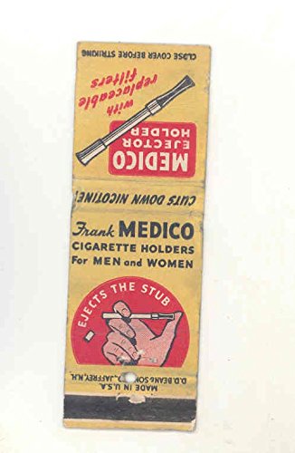 medico cigarette holder OLD FRANK BRIAR (Clean-NR) Medico Aztec Silver Overlay Pipe.