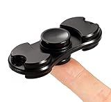 Fidget Spinner Toy ADHD EDC Focus Ultra Durable High Speed Fingertip Gyro (Black)