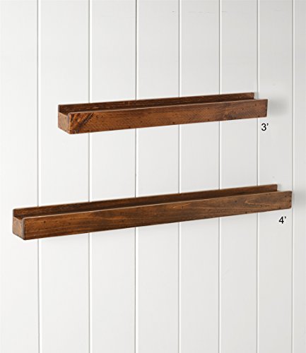 Rustic Wooden Accent Wall Ledge