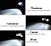 Rockbirds LED Headlamp, 3 Beads Waterproof with 4 Modes Adjustable Hands Free Headlight Helmet Light, UL Rechargeable Batteries + UL Charger + MINI LED Flashlight