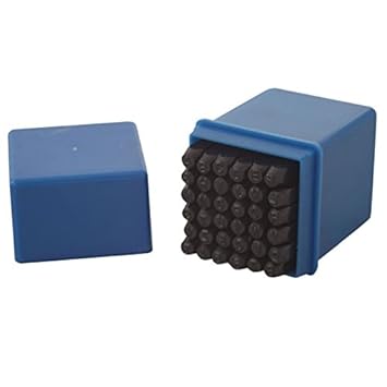 36 tlg. 4mm Schlagbuchstaben Schlagzahlen Buchstaben Stempel Schlagstempel Satz Set
