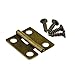 100 Pcs Small Box Hinges 18x16mm Antique Bronze Mini Hinges Retro Butt Hinges with 400Pcs Hinge Screws, Wobe Vintage Small Folding Butt Hinges for Ssmall DIY Projects Jewelry Box Doll Houses