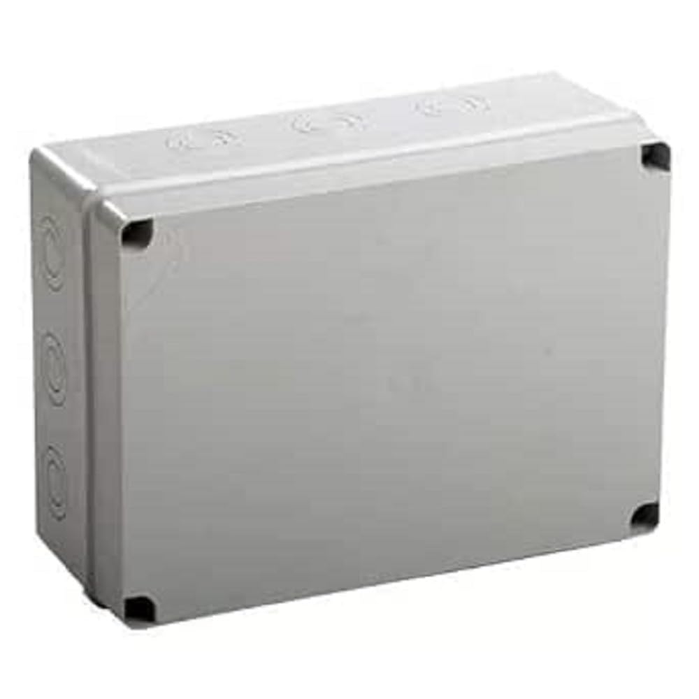 Ide IDE IP65-IP67 Watertight Shunt Box with Opaque Lid and Pre-Cut Entries, 239mm x 328mm x 129mm, grey, 1