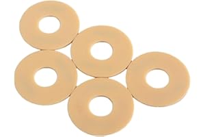 STAHAD 5pcs Yellow Guitar Toggle Plate Washers Rhythm Treble Ring Switch Replacement for Electric Guitar