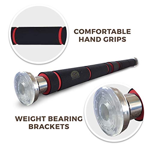 ZDODO-Pull-Up-Bar-for-Doorway-Pullup-Bar-Fitness-Workout-Equipment-with-Screw-in-Door-Mounts-Home-Gym-Exercise-Chin-Up-Bars-26-to-39-Inches-Adjustable-Width