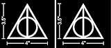 4 inch Deathly Hallows Harry Potter (2 Stickers of 4