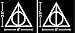 2 pack - 4 inch Deathly Hallows Harry Potter (2 Stickers of 4
