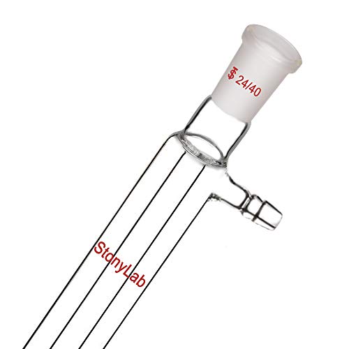 StonyLab Borosilicate Glass Liebig Condenser with 24/40 Joint 300 mm