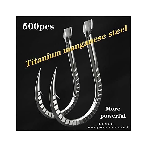 VIAIA 500 stücke Angelhaken 2020 Neue Super Leistungsstarke Japan Titan Alloy Fishhooks Carpf Nadeln Saltwater Barbed… – Bild 3
