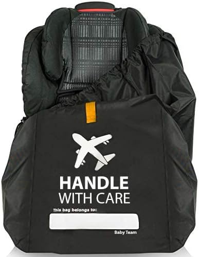 Baby Team Car Seat Travel Bag Gate Check Backback 86cm 18in Black