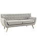 Divano Roma Furniture Modern Style Sofa / Love Seat, 2 Seater - Grey