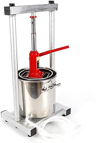 12L Fruit Crusher Pulp Apple Cider Wine Juice Press Fruit Wine Press Cider Making Grinder Hydraulic Grinder for Kitchen Vegetable and Fruit