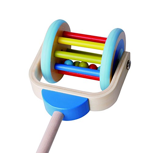 Timy Wooden Push Along Roller Push and Pull Walking Toy for Baby