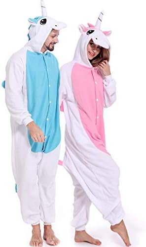 Adult Onesies Unicorn Pajamas Animal Halloween Costume One Piece Cosplay for Women Men