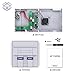 SNES Raspberry Pi Case for Pi 3, 2 and B+ with Front Facing USB Ports, Functional Power and Reset Button and Cooling Fan by BassTop