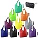 Reusable-Grocery-Bags-Foldable-Machine-Washable-Reusable-Shopping-Bags-Bulk Colorful 10 Pack 50LBS Extra Large Folding Reusable Bags Totes w Zipper Storage Bag Sturdy Lightweight Polyester Fabric primary