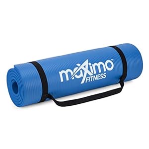 Maximo-Fitness-Exercise-Mat--Medium-Thick-1cm-Depth-Multi-Purpose-Yoga-Mats-for-Men-Women-Kids-Ideal-for-Pilates-Stretching-Exercise-Home-Gym-Accessories Maximo Yoga Mat, 12MM 15MM Extra Thick Exercise Mat 183cm x 60cm Multi Purpose Yoga Mat for Men, Women, Non-Slip Yoga…