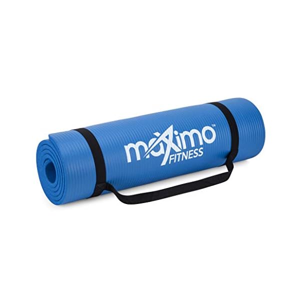 Maximo-Fitness-Exercise-Mat--Medium-Thick-1cm-Depth-Multi-Purpose-Yoga-Mats-for-Men-Women-Kids-Ideal-for-Pilates-Stretching-Exercise-Home-Gym-Accessories Maximo Yoga Mat, 12MM 15MM Extra Thick Exercise Mat 183cm x 60cm Multi Purpose Yoga Mat for Men, Women, Non-Slip Yoga…