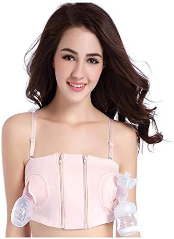 Black Womens Hands-Free Breastpump Bra (L(L/XL/XXL), Pink)