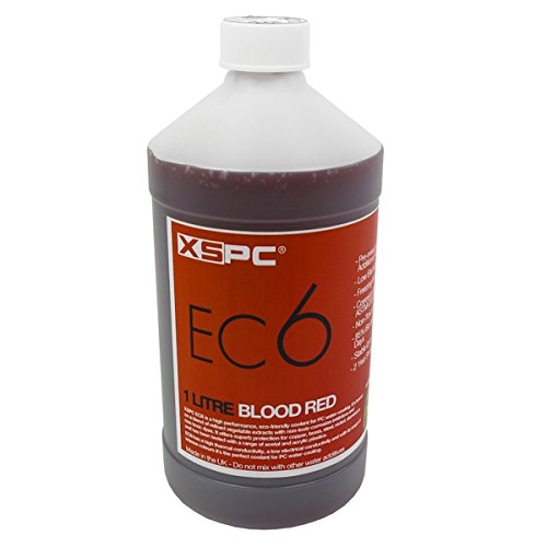 XSPC EC6 High Performance Liquid Cooling Premix Coolant - 1L - Blood Red