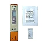 PH Meter with Automatic Calibration, 7Pros High Accuracy Pen Type Water Quality Tester, 6 pH Buffer Powder Packets, Best Tool for Testing PH of Fish Tank, Pool, Pond, Kombucha, Wine and Drinking Water