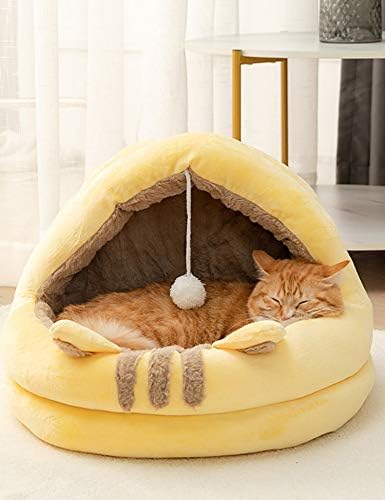 Poyourlla 猫ハウス 冬 可愛い ふわふわ 暖かい 柔らかい 小型犬 キャット ペット小屋 洗える ゃれ