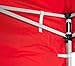 Impact Canopy 10-Foot Canopy Tent Wall Set, 1 Solid Sidewall and 1 Middle Zipper Sidewall Only, Red