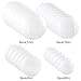 24pcs White Paper Lanterns Decoration for Weddings, Birthdays, Parties, 6 Inches, 8 Inches, 10 Inches, 12 Inches Hanging Paper Lanterns (6 of Each Size) by ZJHAI