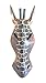 OMA African Wall Mask Decor Zebra Giraffe African Safari Jungle Tribal Mask Wall Hanging Home Decor Gift - (Classic, 12