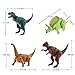 UNGLINGA Dinosaur Toys Filled Easter Eggs Hunting Easter Basket Stuffers Decorations for Kids Boys Girls (3.5 inch Pack of 4)
