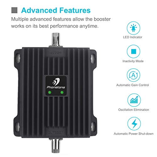 Cell Phone Signal Booster for RV, Motorhome, Cabin, Camper and Boat - Boost Verizon, AT&T T-Mobile 4G LTE Data - Dual 700MHz Band 12/13/17 Cellular Repeater Kit with Magnet/Omni Antennas - Thumbnail 2
