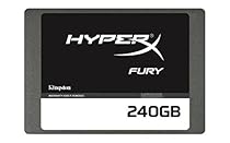 Kingston Digital HyperX FURY 240GB SSD SATA 3 2.5 Solid State Drive with Adapter (SHFS37A/240G)