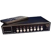 Evertech Office Home Analog Video Security Camera CCTV Color Quad Splitter Processor 4 Channel/Port Real Time with Remote Control (Silver or Black Casing)