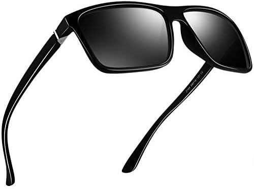 LNEKEI Polarized Sunglasses for Men 100% UV protection Driving Fishing Anti Glare Retro TR90 Frame Shade Glasses.
