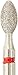CROSSTECH Multi-Use Diamond Burs KS4/024F (2.4mm head size, 4.0mm head length), Friction Grip Shank, Fine Grit, KS Series (Pack of 5)