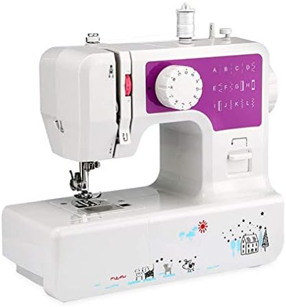 HONGHUIYU Mini Household Sewing Machine With 12 Different Stitches Adjustable Speed Socket 3 Color Sewing Machine For Home