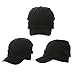 Comhats Winter Visor Beanie Hat Black for Men Wool Knit Cable Cuff Beanie Cap Women, Large, 68069_Black