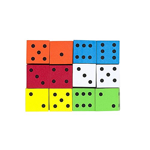 Koplow Games Assorted Foam Spot Dice, 16mm