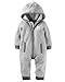Carter's Baby Boys' Hooded/Eared Romper (Baby) -Daddy's Sidekick, Grey Bulldog-12M