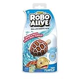 NEW Robo Alive Tiny Red Turtle - Water Activated Real Life Movements - Duel functioning: Walks on land and swims in water. Perfect Bath Toy or Stocking Stuffer -