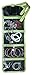 ORB Travel-JP100-A-Polka Dots-Black/Green-Jewelry organizer roll cosmetic bag accessories travel bag