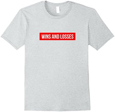 Mens Wins And Losses Milly T-Shirt | Fitted XL Heather Grey