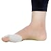 LEWONDE Gel Pad Bunion Corrector Splints Protector Sleeves 2 Booties with Big Toe Straightner Separator Spacer for Hallux Valgus Pain Relief Wear with Casual Shoes-1 Pair