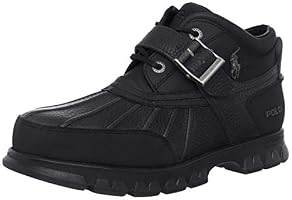 Polo Ralph Lauren Men's Dover III Hiking Boot, Black/Black, 10.5 D