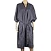 Segbeauty Spa Massage Robe for Beauty Salon, Kimono Robe for Women, Smock Cape Dress on Hair Dye Shampoo Makeup, Client Apparel Uniform or Lab Gown -- Gray