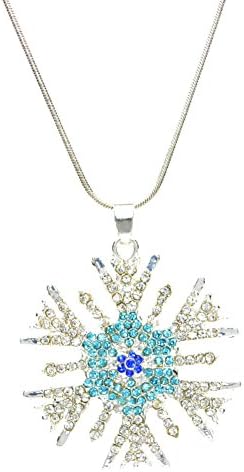 Wxbox Childrens Delicate Gift the Snowflake Pendant Necklace for Little Girls 17.3 Inches 2#