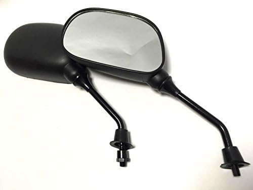 Nakira super slipping easily! Ellipse short mirror mini general-purpose Dio scooter type 8mm positive screw moped nkr177