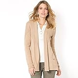 La Redoute Womens Open Waterfall Cardigan Beige Size Us 8/10